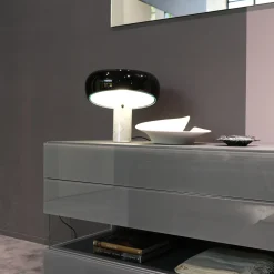 Elica White Ceramic Vase and Centerpiece