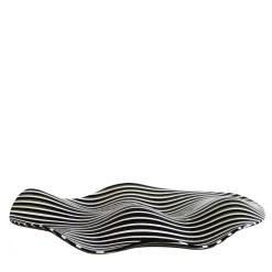 Ellisse Wavy Strips Murano Glass Centerpiece by Massimo Brignoni
