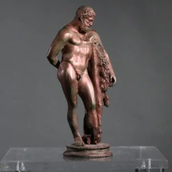 Ercole Farnese Frammento Piccolo Bronze Statuette