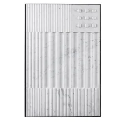 Ercole White Carrara Marble Decorative Panel