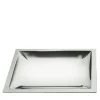 Essentia Rectangular Spigolo silver-plated metal Centerpiece