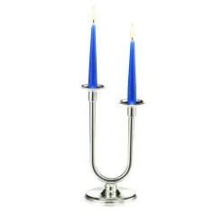 Essentia Round 2-Arm Candleholder