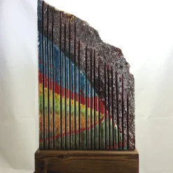 Etna Madre Majolica on Lava Stone #6