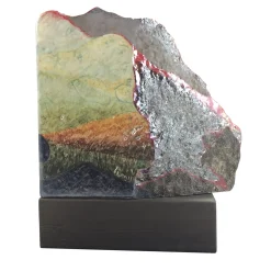 Etna Madre Majolica on Lava Stone #5