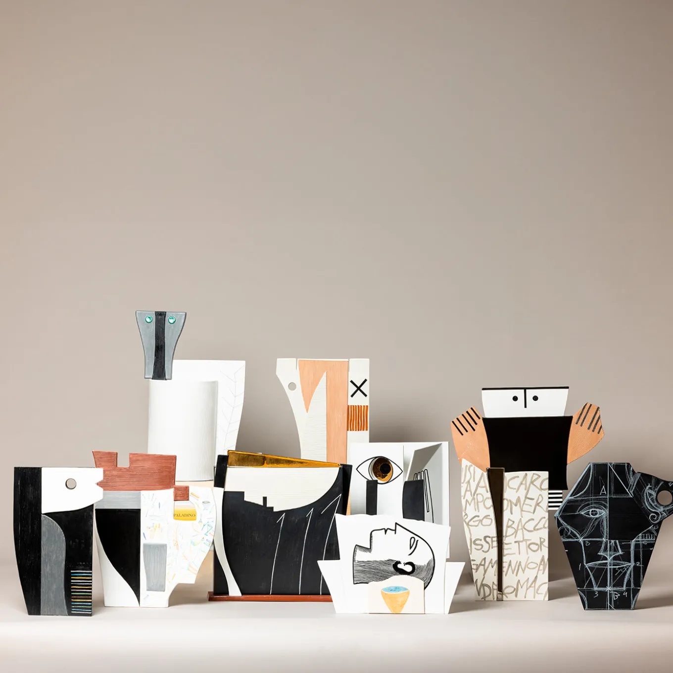 Ettore Decorative Vase by Mimmo Paladino