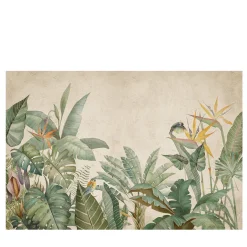 Exotic Jungle Textured Wallpaper