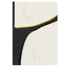 Extra Large Black and White Abstract Wallpaper