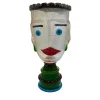 Faccia Donna Anthropomorphic Polychrome Sculpture