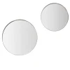 Face To Face Set of 2 Round LED Wall Mirror by Giuseppe Bavuso