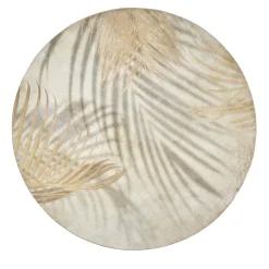 Falguera leaf round rug