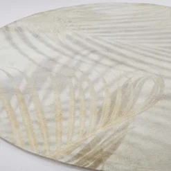 Falguera leaf round rug