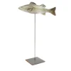 Fat white seabass sculpture