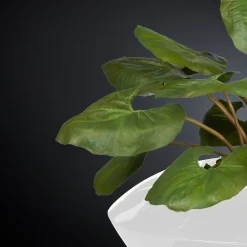 Faux Plant Composition in White Vase