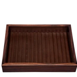 Febe Ebony Lines Rectangular Valet Tray