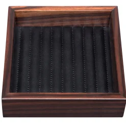 Febe Ebony Lines Square Valet Tray Small