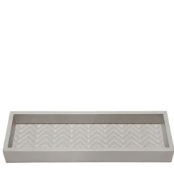Febe Herringbone Long Rectangular Valet Tray