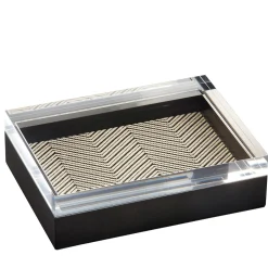 Febe Waxed Cotton Rectangular Box