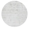 Feel Round Gray Pearl Round Banana Silk Rug