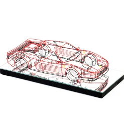 Ferrari Metal Wire Sculpture