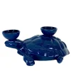 Fiamme Bestiali Blue Turtle Ceramic Candleholder