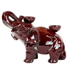 Fiamme Bestiali Burgundy Elephant Ceramic Candleholder