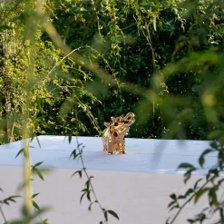 Fiamme Bestiali Golden Elephant Ceramic Candleholder