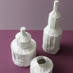 Fide Corteccia White Ceramic Bottle