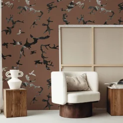 Find Me In The Dark Nutmeg Wallpaper by Magnus Gjoen