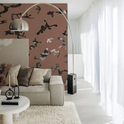 Find Me In The Dark Nutmeg Wallpaper by Magnus Gjoen