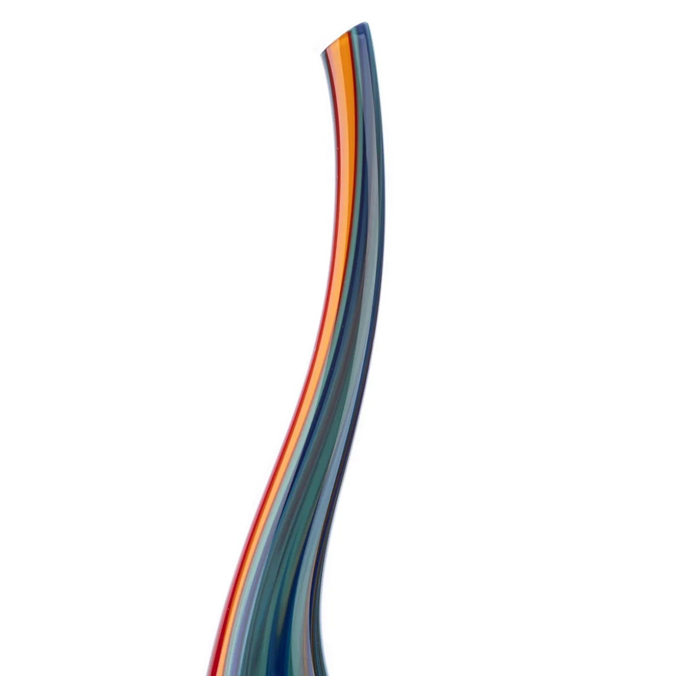 Fire Drop Multicolor Murano Glass Vase-Sculpture #3