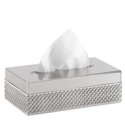 FIRENZE RECTANGULAR TISSUE BOX - SILVER
