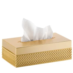 FIRENZE RECTANGULAR TISSUE BOX - GOLD