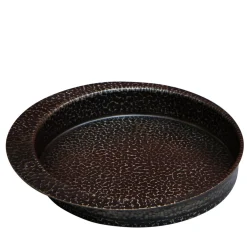Firenze Round Burnished Empty Pocket Tray