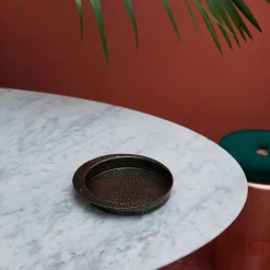 Firenze Round Burnished Empty Pocket Tray