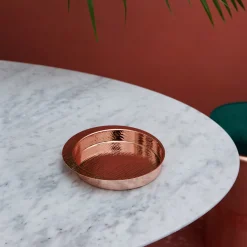 Firenze Round Copper Empty Pocket Tray