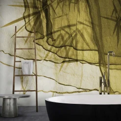 Floating on Bamboo Wallpaper