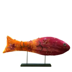 Floral Joyful Orange Fish