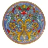 Floral Mosaic Round Plate