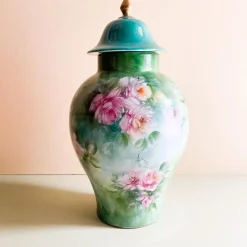 Floral Polychrome Potiche