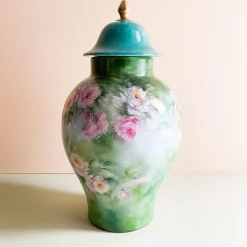 Floral Polychrome Potiche