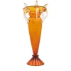 Florian II Orange & Transparent Vase by Borek Sipek