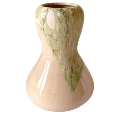 Fluid Green Marble Vase