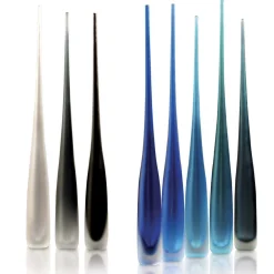 Flute Oltremare Gray and Black Vase