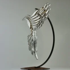 Fly Away Silvery Sculpture