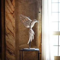 Fly Away Silvery Sculpture