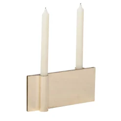 Folio Gold Candle Holder by Acconci-Bastiani