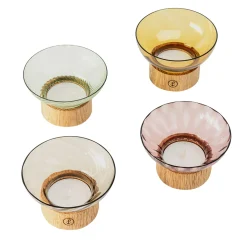 Fondamenta Vetrai Set of 4 Briccola & Murano Glass Candleholders