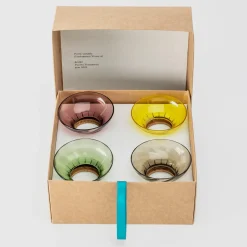 Fondamenta Vetrai Set of 4 Briccola & Murano Glass Candleholders