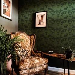 Fontana Verde Muschio Wallpaper