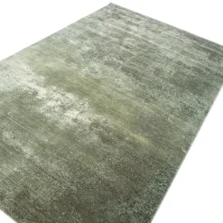 Forest Green Hand-Knotted Rug